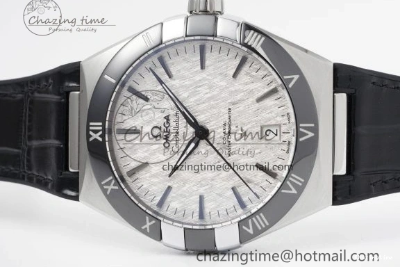 0422 GoAnywhere Constellation Black Ceramic SS 8F 1:1 Best Edition White Textured Dial on Black Gummy Strap A 7803